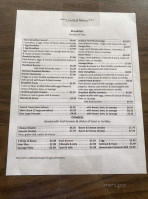 Sierra Grande menu