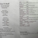 Gas N Stuff Cardápio