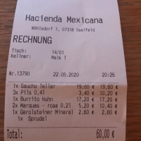 Hacienda Mexicana food