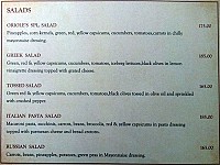 Pienso Multi Cuisine Vegetarian Restaurant menu