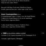 Le 1899 Cardápio
