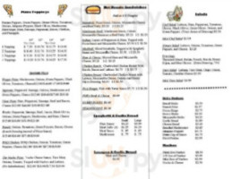 Don's Pizza Pasta menu