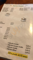 La Petite Roche menu