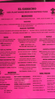 El Borracho menu