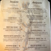 Pulcinella Wood-fired Pizza menu