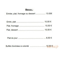 LE P'TIT BOUCHON menu
