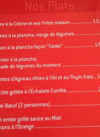 La Guinguette De La Vieille Tour menu