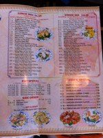City Buffet menu