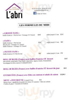 L'abri menu