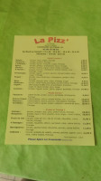 La Pizz Garein menu