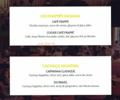 Indiana Café menu