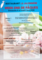 La Jalonniere menu