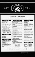 Bunk House menu