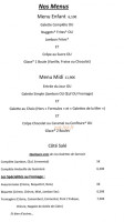 Crêperie La Gouanière menu