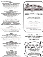 Harrisburg Family House menu