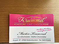 Cafe Krummel menu