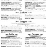 O'rorke's Eatery Cardápio