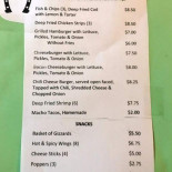 Dillon's Cardápio
