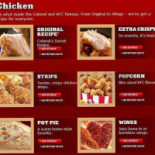 KFC Cardápio