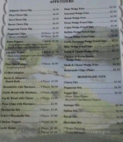 Mi Amor's Pizzeria menu