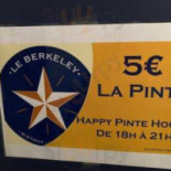Le Berkeley Cardápio
