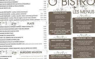O' Bistro menu