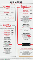 Poivre Rouge menu