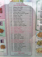 China Cafe menu