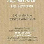 L'escale Cardápio