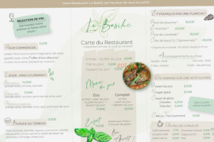 Le Basilic Restaurant Bar menu