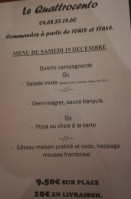 Le Quattrocento menu