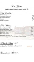 L'auberge Du Bousquet menu