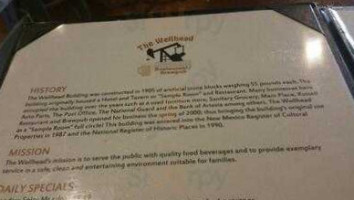Wellhead -brew Pub menu
