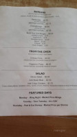 Village Tavern menu