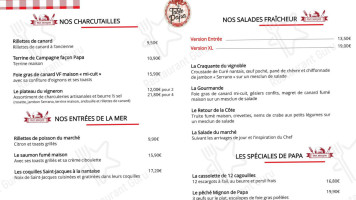La Table De Papa menu