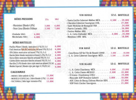 Cafe De La Bourse menu