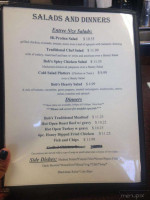 Bobs Diner Incorporated menu