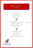 La Renardiere menu