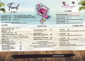 Flamingo menu