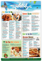 Sharky's Pub Grub menu