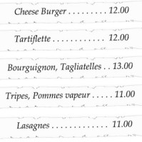 De La Poste menu