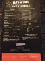 Haywood Smokehouse menu