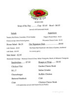 Poppy And Co menu