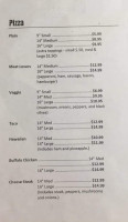 9th Street Pizza Wings menu