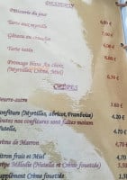 Les Chalets De L'armera menu