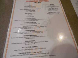 Pellegrino's Trattoria menu