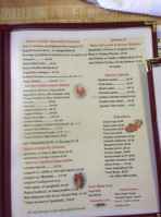 Sarina's Pizza menu