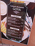 Cafeteria Goya menu