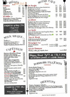 Cafe Pierre menu