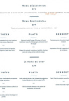 Continental menu